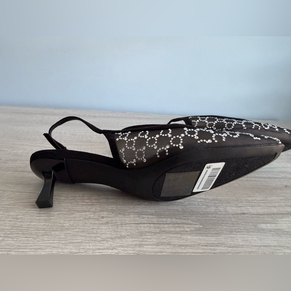 I.N.C. International Concepts Women's Black Mid Heel Slingback Pumps Size 6 - Picture 8 of 9